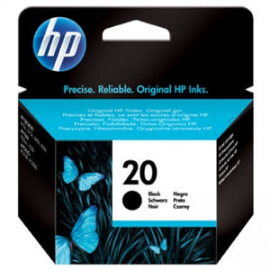 HP 20 Black Original Ink Cartridge C6614D