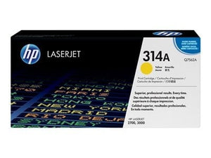 HP 314A Yellow Original LaserJet Toner Cartridge Q7562A
