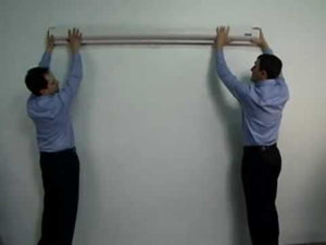 Da-Lite Designer Contour Manual with CSR 100" Projection Screen – Model 91960, HDTV Format