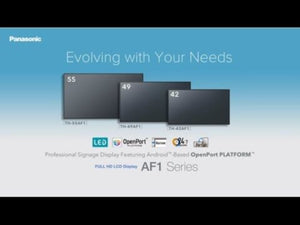 Panasonic 49" 1080p Full HD LED LCD Display, Brightness 500 cd/m2, Operation 24/7, TH-49AF1W