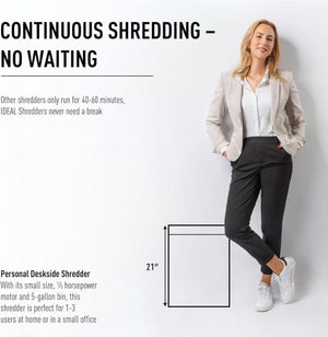 IDEAL 2265 4MM 13 sheet P-2 with EASY-Touch Strip Cut Shredder