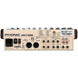 Phonic AM12GE USB Interface Bluetooth TF Recorder AM Gold Edition Compact Mixer