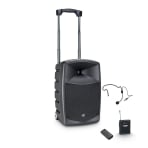 LD Systems ROADBUDDY 10 HS Bluetooth Speaker with Mixer, Bodypack and Headset