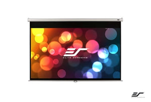 Elite Screens M84NWV 84" Manual Projection Screen – 4:3, MaxWhite® 1.1 Gain