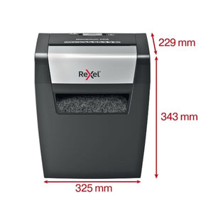 Rexel Momentum X406 6 Sheet 80 gsm P-4 Noise Free Cross Cut Shredder