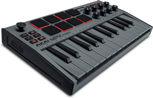 AKAI Professional MPK Mini MK3 Compact Keyboard & Pad Controller - Grey