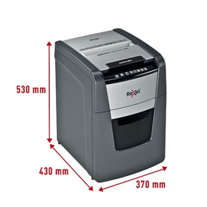 Rexel Optimum Auto+100X 100 Sheet 80 gsm P-4 Jam-Free Auto Reverse Function Cross-Cut Shredder