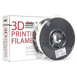 Inland 1.75mm Black PLA 3D Printer Filament White