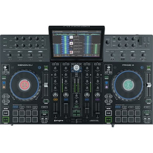 Denon DJ Prime 4 Standalone 4-Deck DJ System with 10" Touchscreen