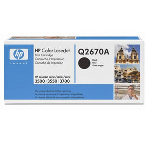 HP 308A Black Original LaserJet Toner Cartridge Q2670A
