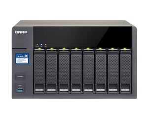 QNAP 8-Bay NAS, quad-core 1.4GHz, 8GB DDR3 SODIMM RAM
