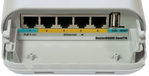 MikroTik OmniTIK 5 PoE outdoor AP with Dual-Polarized Omni Antenna