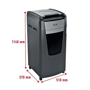 Rexel Optimum Auto+750X 750 Sheet 80 gsm P-4 Jam-Free Auto Reverse Function Cross Cut Shredder