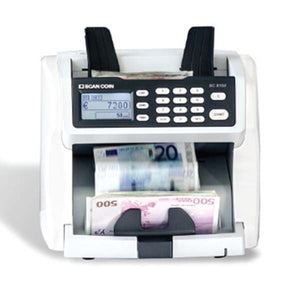 SCAN COIN SC8100 High Speed Fake Currency Detector Advanced Banknote Authentication Counting Machine