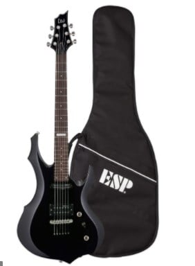ESP LF10KITBLK LTD F-10 Guitar Black Finish ESP Gig Bag Included Guitar