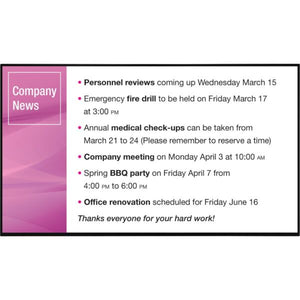 SHARP Class Full HD 55" Commercial LED Display PN-Y556