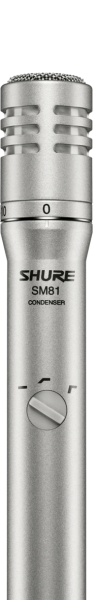 Shure SM81-LC - Cardioid Instrument Condenser Microphone