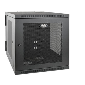 Tripp Lite SmartRack 12U Server-Depth Wall-Mount Rack Enclosure Cabinet, Hinged Back