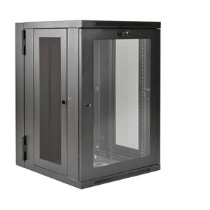 Tripp Lite SmartRack 18U UPS-Depth Wall-Mount Rack Enclosure Cabinet, Hinged Back