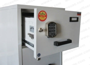 Valberg FC 4E-KK Fire Resistant Filing Cabinet, 4 Drawers, 1 Digital & 3 Key Lock