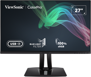 ViewSonic VP2756-2K 27" 2K QHD Pantone Validated 100% sRGB & Factory Pre-Calibrated with 60W USB-C Monitor