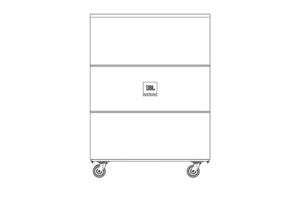 JBL VTX S28 VT CVR Heavy Duty Zippers Cover