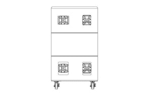 JBL VTX S28 VT CVR Heavy Duty Zippers Cover